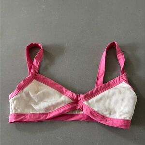 L*Space Pink and Cream Bralette